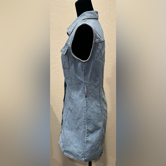Zara Blue Denim Dress M - Picture 5 of 5